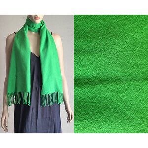 bright green cozy scarf